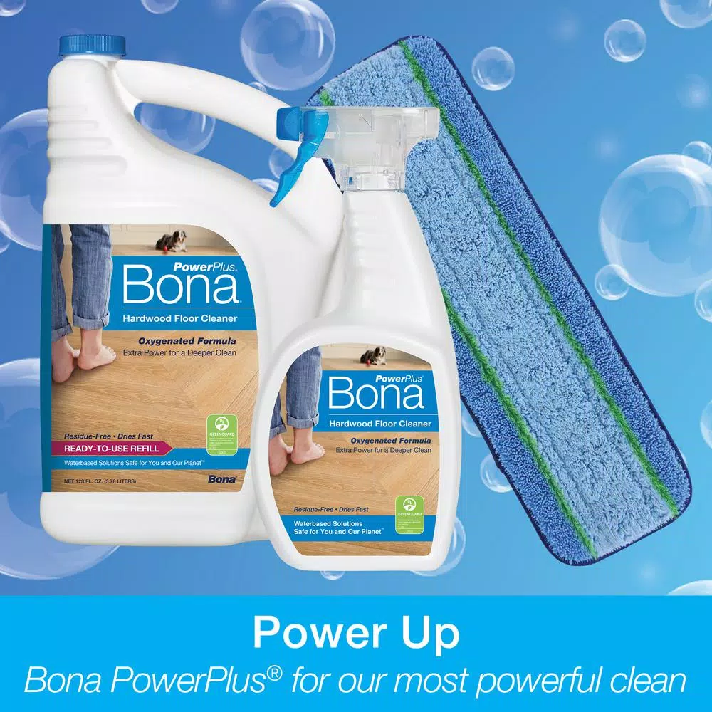 Bona PowerPlus Deep Clean Hardwood Floor Cleaner, 32 oz.