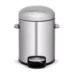 Innovaze Stainless Steel Round Step-On Trash Can Set, 8 Gal. and 1.3 Gal. Fingerprint Resistant thumbnail 4