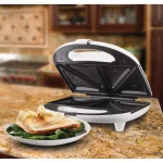 Brentwood Appliances TS-240B 750-Watt Dual Sandwich Maker, Nonstick, White thumbnail 7