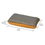 Unbranded Multi-Purpose Dual Action Microfiber Scrubbing Sponges, Yellow thumbnail 7