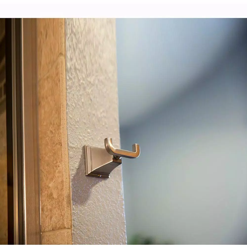Design House Torino Double Robe Hook in Satin Nickel