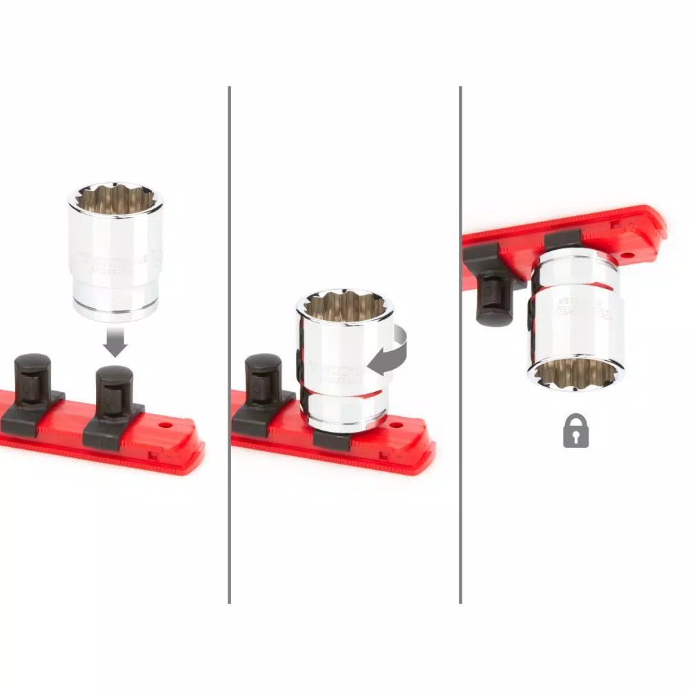 TEKTON 1/2 in. Drive 12-Point Metric Socket Set, 15-Piece