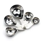 RSVP International Endurance 5-Piece Stainless Steel Measuring Cup Set, Heavy-Duty Teardrop Design thumbnail 1