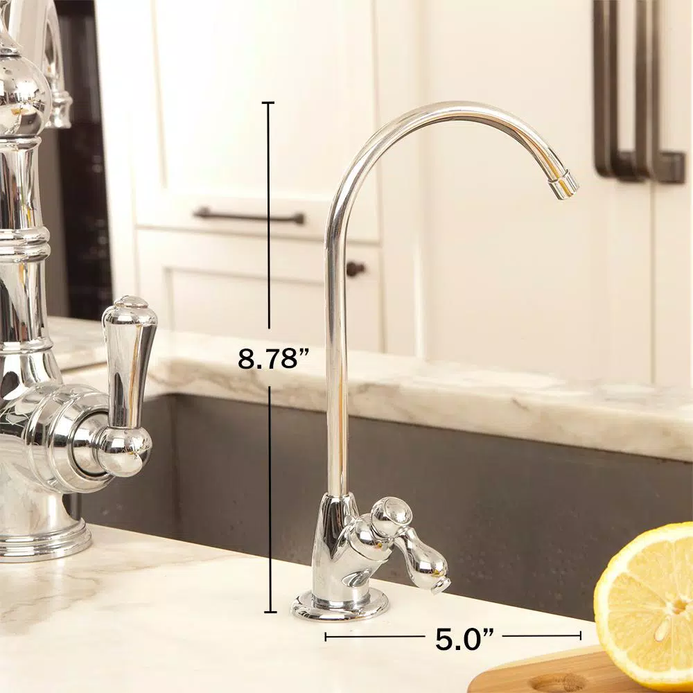 Aquasana 3-Stage Max Flow Under Counter Water Filtration System with Chrome Faucet