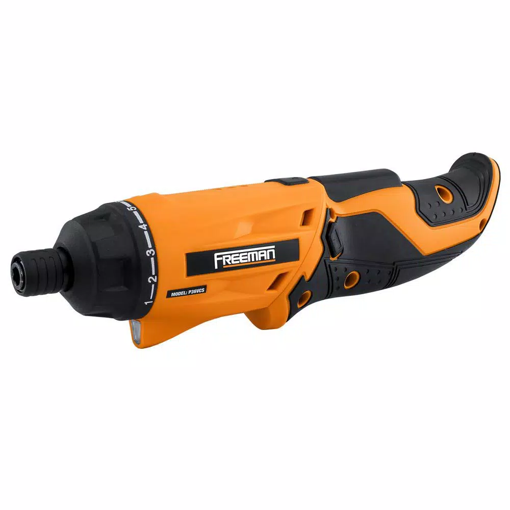 Freeman P36VCS 3.6V Cordless Electric Screwdriver Kit with 26-Piece Bit Set and Case