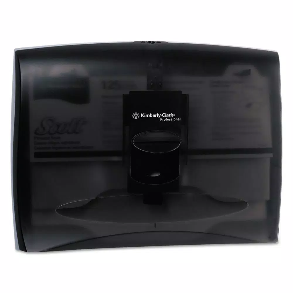 Kimberly-Clark PROFESSIONAL In-Sight Plastic Toilet Seat Cover Dispenser, Smoke Gray, 17.5 x 13.25 in.