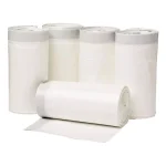 HDX 18 Gal. White Kitchen and Compactor Drawstring Trash Bags, 150-Count thumbnail 3