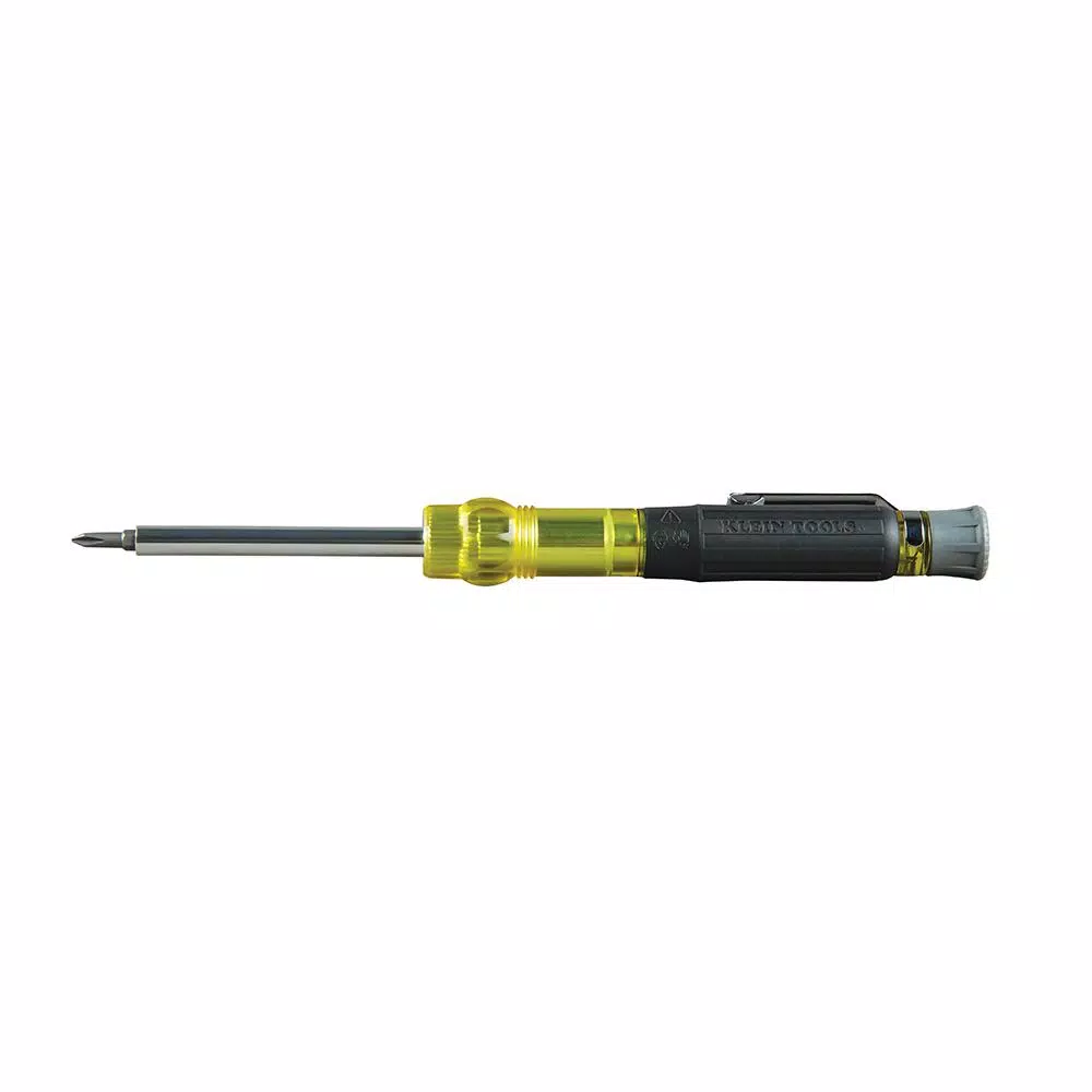 Klein Tools 4-in-1 Precision Electronics Pocket Multibit Screwdriver with Cushion-Grip Handle