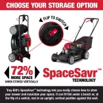 Troy-Bilt 21 in. 149 cc Gas Self-Propelled Lawn Mower with SpaceSavr Vertical Storage thumbnail 10