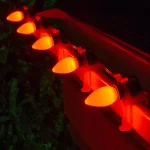 Wintergreen Lighting OptiCore C7 LED Orange Smooth Opaque Replacement Light Bulbs, E12 Candelabra Base, 25-Pack thumbnail 3