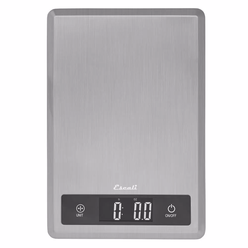 Escali Tabla Ultra Thin Digital Food Scale, Stainless Steel, 11 lb Capacity