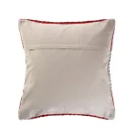 LR Home Bright Red Striped Throw Pillow, 20 in. x 20 in. Textured Cotton Accent Pillow thumbnail 4
