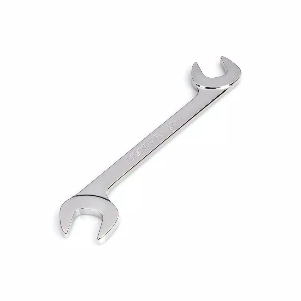 TEKTON 22 mm Angle Head Double Open End Wrench, 60° Offset
