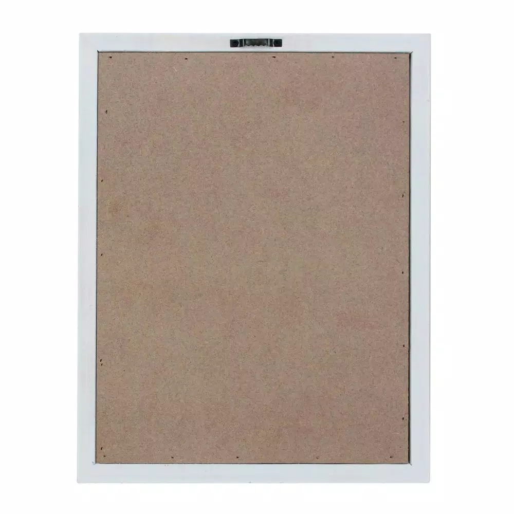 Stonebriar Collection Stonebriar Turquoise Felt Memo Board with White Wash Wooden Frame