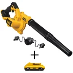 DEWALT 20V MAX Cordless Compact Jobsite Blower with (1) 3.0 Ah Battery, 135 MPH, 100 CFM thumbnail 1