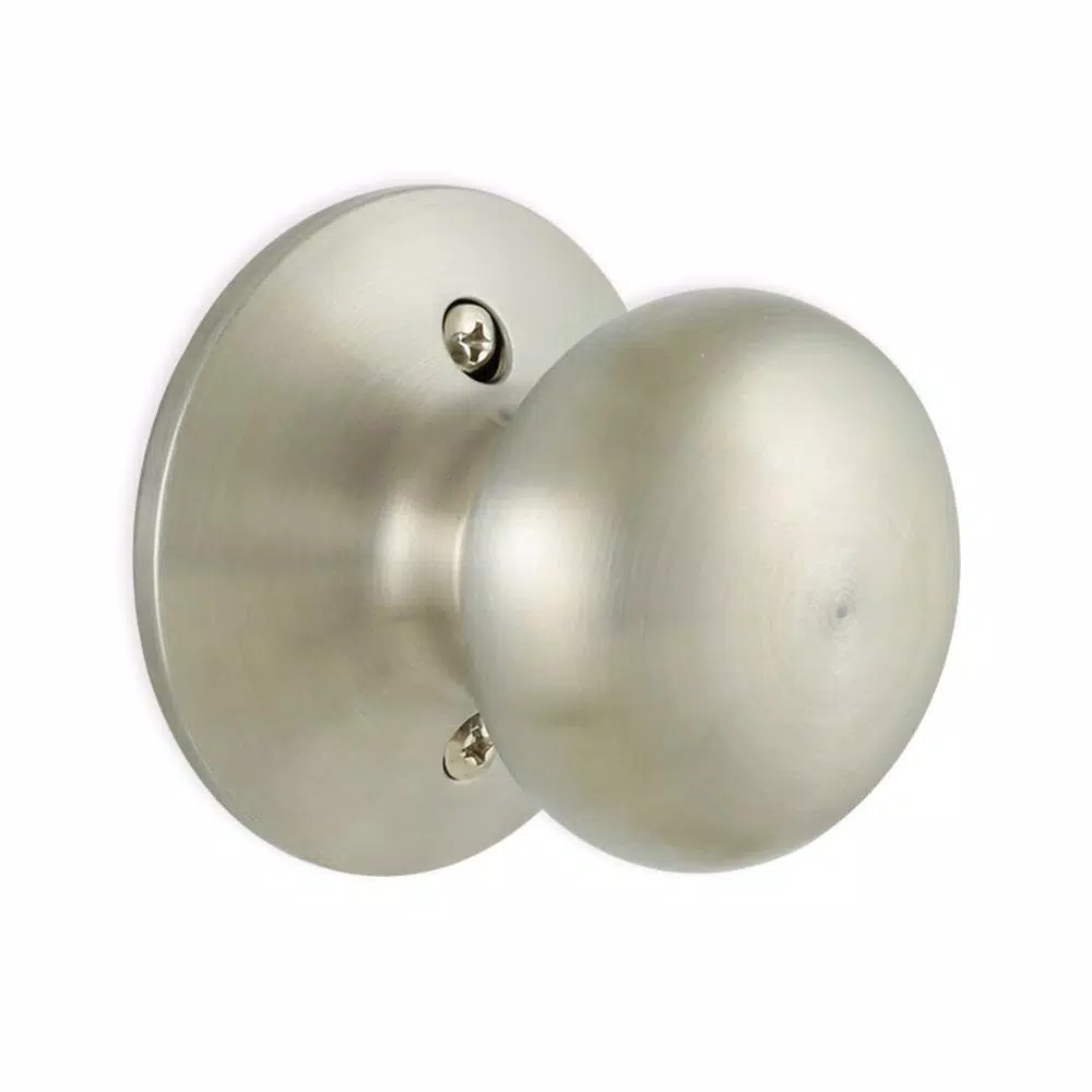 Defiant Berwick Stainless Steel Dummy Door Knob, Flat Ball Style, Interior Residential