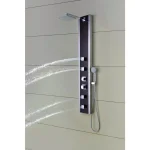 ANZZI 57 in. Monsoon Full Body Shower Panel System with Mahogany Deco-Glass & Chrome Trim thumbnail 6