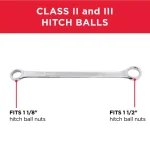 TowSmart Hitch Ball Wrench for 1-1/8 in. and 1-1/2 in. Nuts thumbnail 5