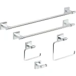 Franklin Brass Maxted 5-Piece Polished Chrome Bath Hardware Accessory Set thumbnail 1