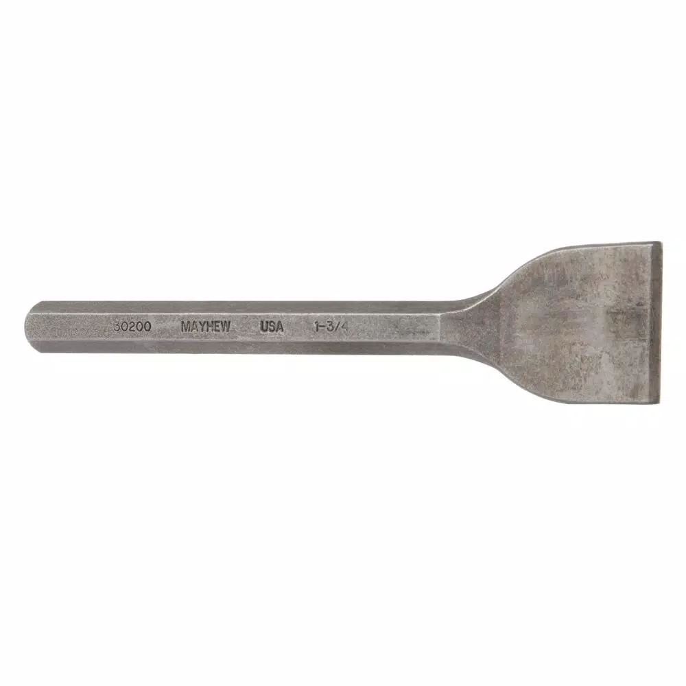 Mayhew 1-3/4 in. x 7-1/2 in. Mason Chisel, Industrial Grade High Carbon Steel, Made in USA