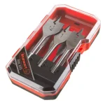Stalwart 7-Piece Carbon Steel Spade Drill Bit Set with Carrying Case thumbnail 1