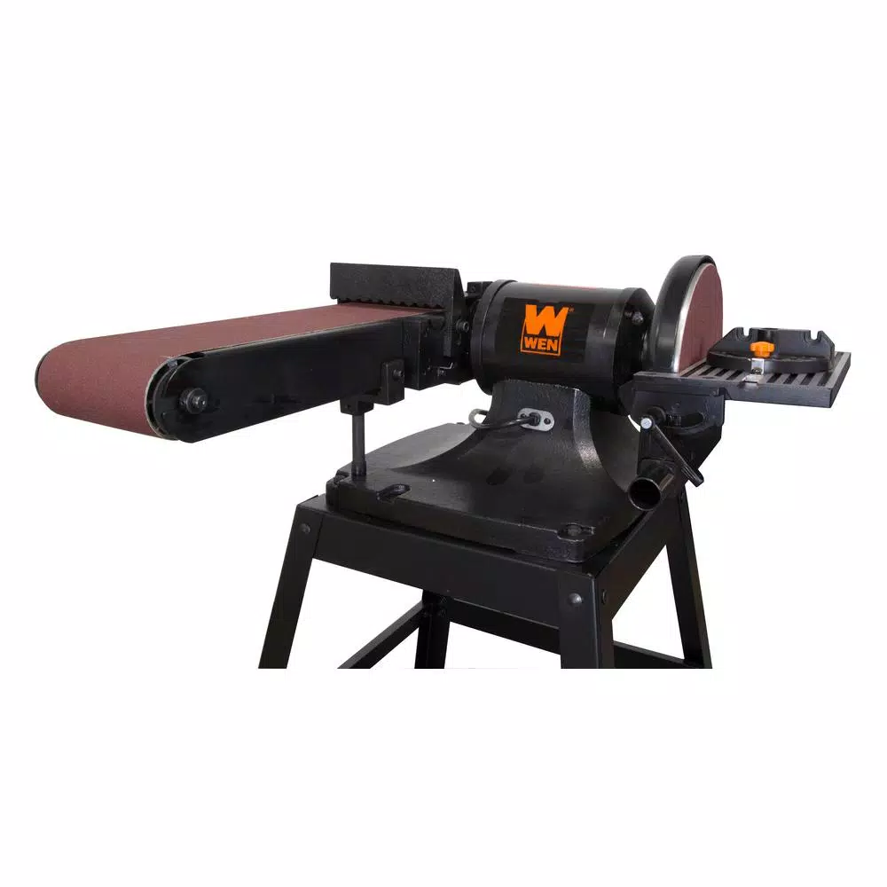 WEN 6 x 48-Inch Belt and 9-Inch Disc Sander with Stand, 9A Motor