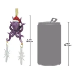 Design Toscano 5.5 in. Tenacious Tentacles Octopus Holiday Ornament with Santa Hat thumbnail 5