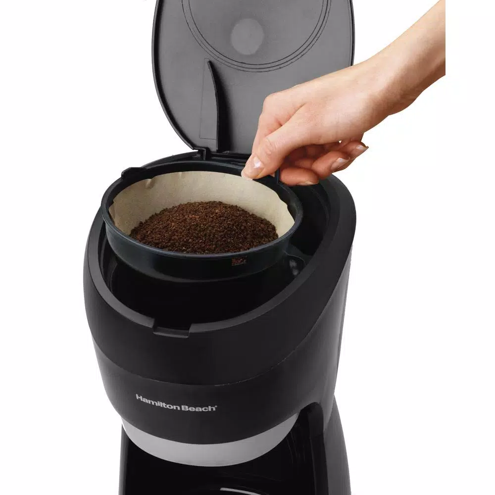 Hamilton Beach 12-Cup Programmable Drip Coffee Maker with Digital Clock, Black