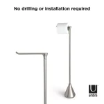 Umbra Pinnacle Freestanding Toilet Paper Holder, Brushed Nickel thumbnail 6