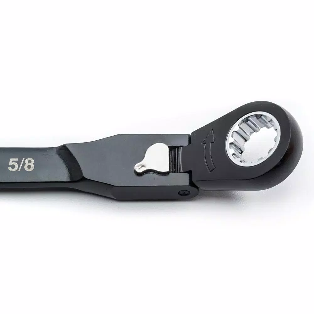 Husky 6-Piece SAE Flex-Head Ratcheting Wrench Set, 100-Position Locking