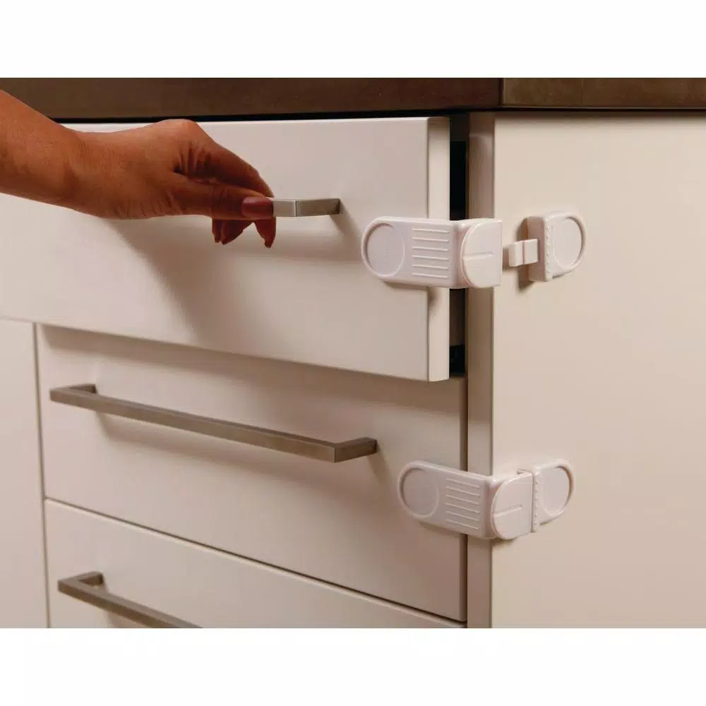 Dreambaby Angle Locks for Child Safety, 4-Pack White