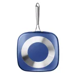 GRANITESTONE Classic Blue 10.5 in. Diamond Infused Non-Stick Aluminum Griddle Pan thumbnail 2