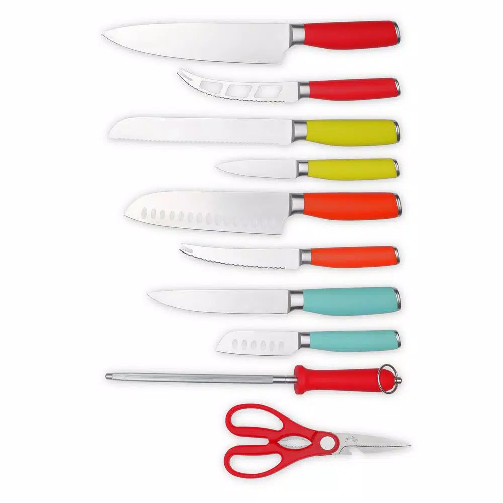 Fiesta 12-Piece Multicolor Forged High-Carbon Stainless Steel Knife Block Set