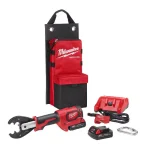 Milwaukee M18 FORCE LOGIC 6-Ton Cordless Utility Crimping Kit with D3 Grooves and Fixed O Die thumbnail 1