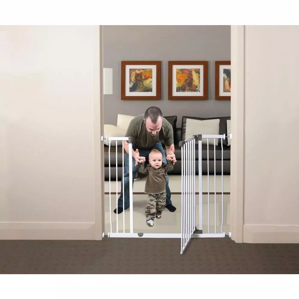 Dreambaby Liberty Extra Tall and Wide Pressure Mounted Auto Close Security Gate, 36.5 in. H