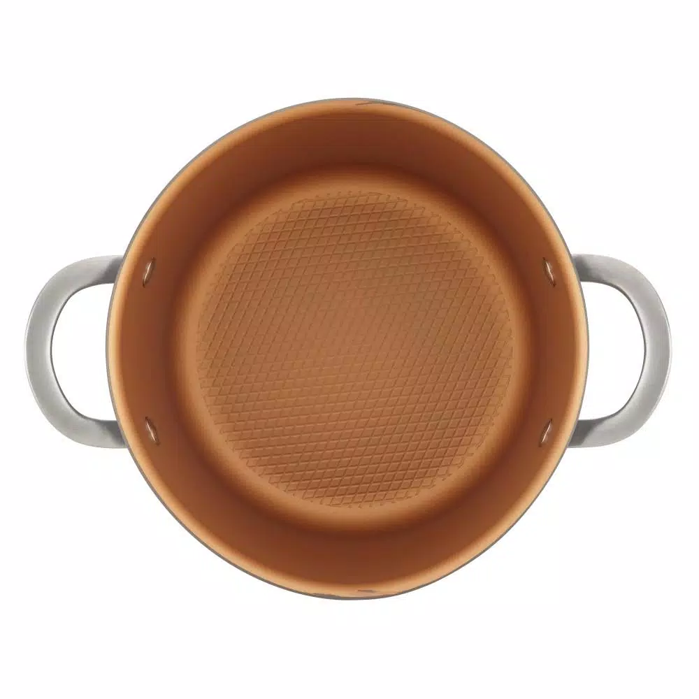 Ayesha Curry Ayesha Home Collection 4.5 Qt. Hard Anodized Aluminum Nonstick Saucepot with Glass Lid