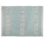 LR Resources Soft Aztec Sky Blue Decorative Throw Blanket - 50 in. x 60 in. Cotton Tufted Throw thumbnail 2
