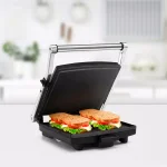 HOLSTEIN HOUSEWARES Holstein 4-Slice Stainless Steel Electric Griddle with Non-Stick Surface, 132 sq. in. thumbnail 7