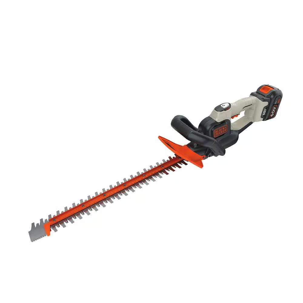 BLACK+DECKER 60V MAX Lithium-Ion Cordless POWERCUT 24 in. Hedge Trimmer with 1.5 Ah Battery and Charger