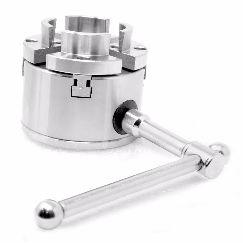 WEN 2.75 in. 4-Jaw Self-Centering Keyed Lathe Chuck Set with 1 in. x 8 TPI Thread