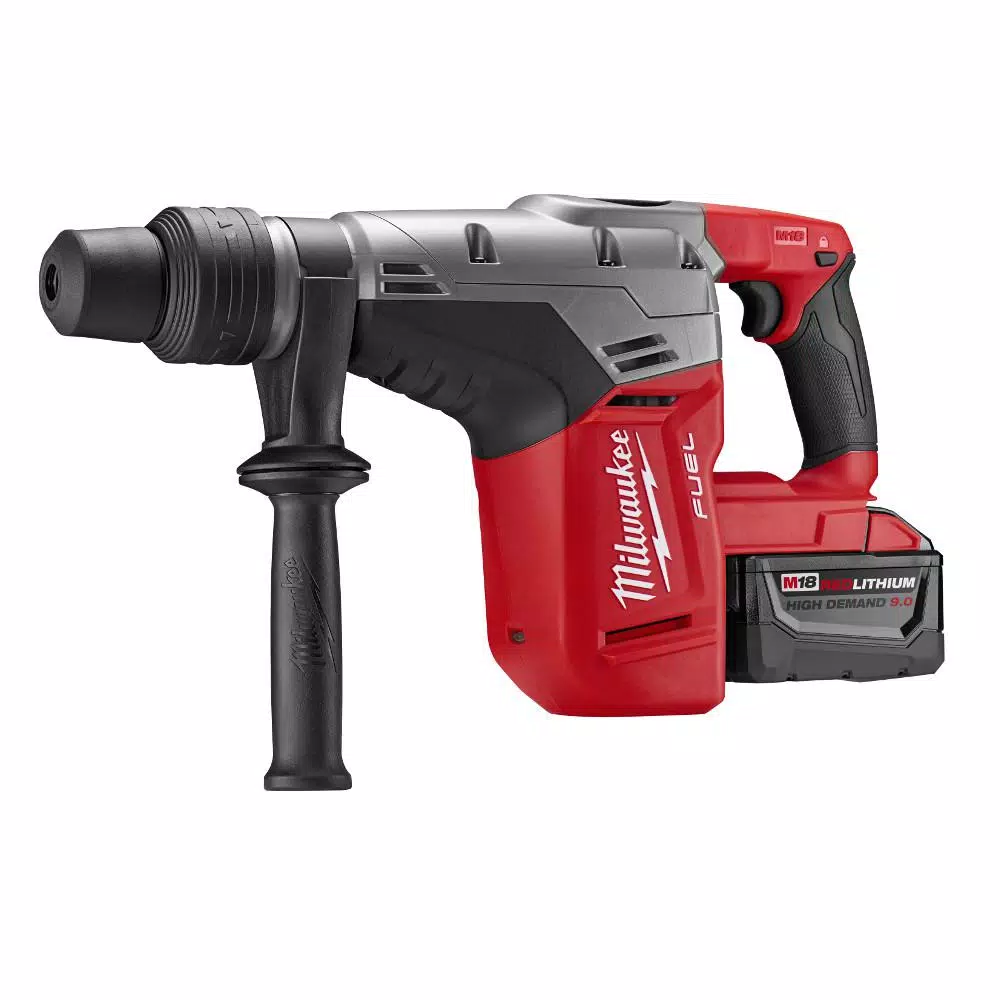 Milwaukee M18 FUEL 1-9/16 in. SDS-Max Rotary Hammer Kit with 9.0 Ah Battery and Charger