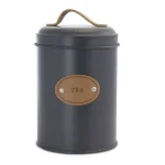 MegaChef 5-Piece Metal Kitchen Canister Set with Lids, Gray thumbnail 10