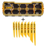 DEWALT FLEXVOLT Bi-Metal Reciprocating Saw Blade Set (8-Piece) with 10-Compartment Pro Organizer thumbnail 1
