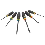 Stanley FATMAX 6-Piece Simulated Diamond Tip Screwdriver Set, Standard and Phillips thumbnail 2