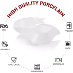 MALACASA 4.5 in. White Porcelain Ramekins Set of 16, Ceramic Souffle Dishes and Serving Bowls thumbnail 3