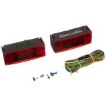 MaxxHaul 12V LED Submersible Rectangular Trailer Light Kit with All-Copper Wiring Harness thumbnail 1