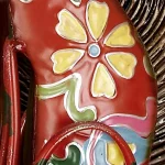 LITTON LANE Whimsical Dog Iron Sculpture with Floral Botanical Details and Wagging Spring Tail thumbnail 7
