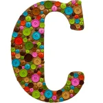 Jeff McWilliams Designs 23 in. Oversized Unfinished Wood Letter C - Industrial Style Wall Decor thumbnail 2