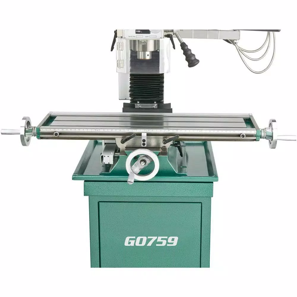 Grizzly Industrial 1 HP Mill/Drill with Stand, R-8 Spindle, and Digital Read Out (DRO)
