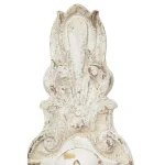 LITTON LANE Distressed White 2-Light Candle Sconce with Acanthus Carvings and Wood Bead Accents thumbnail 4